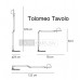 Tolomeo Tavolo mit Fuß Alu 